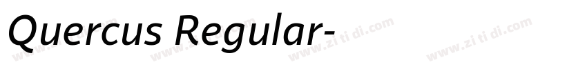 Quercus Regular字体转换